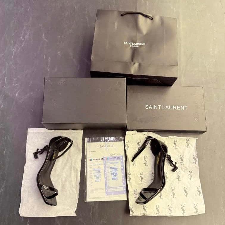 OPYUM Y$L Patent Triple Black Heels