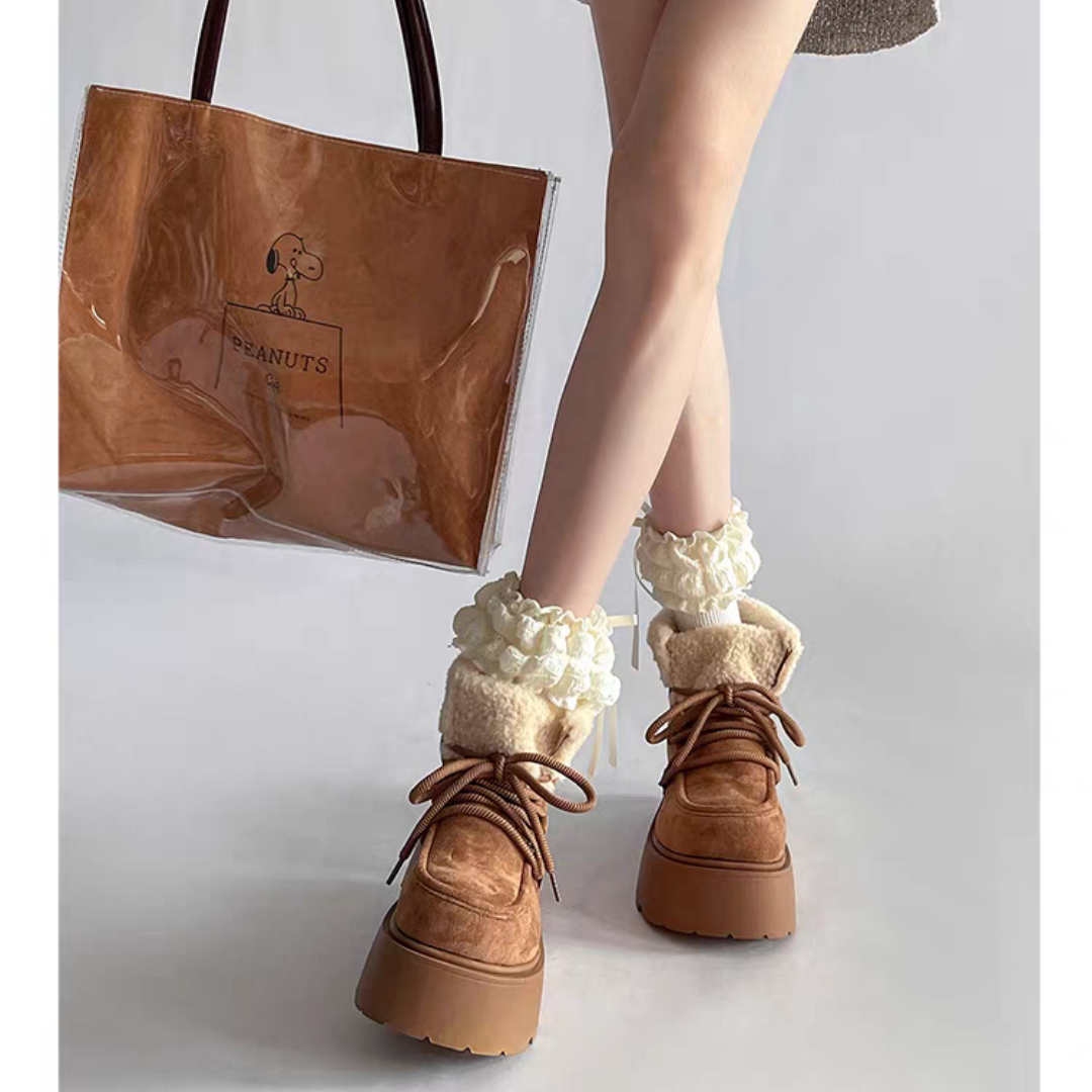 Retro Thick-soled Winter Snow Boots