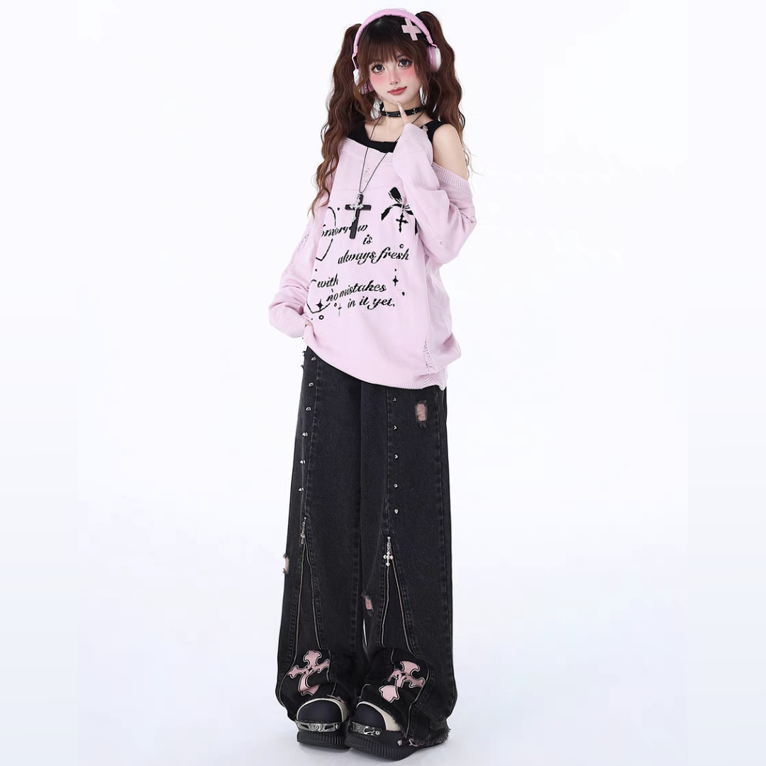 Y2k Baggy jeans | High Waist | Punk