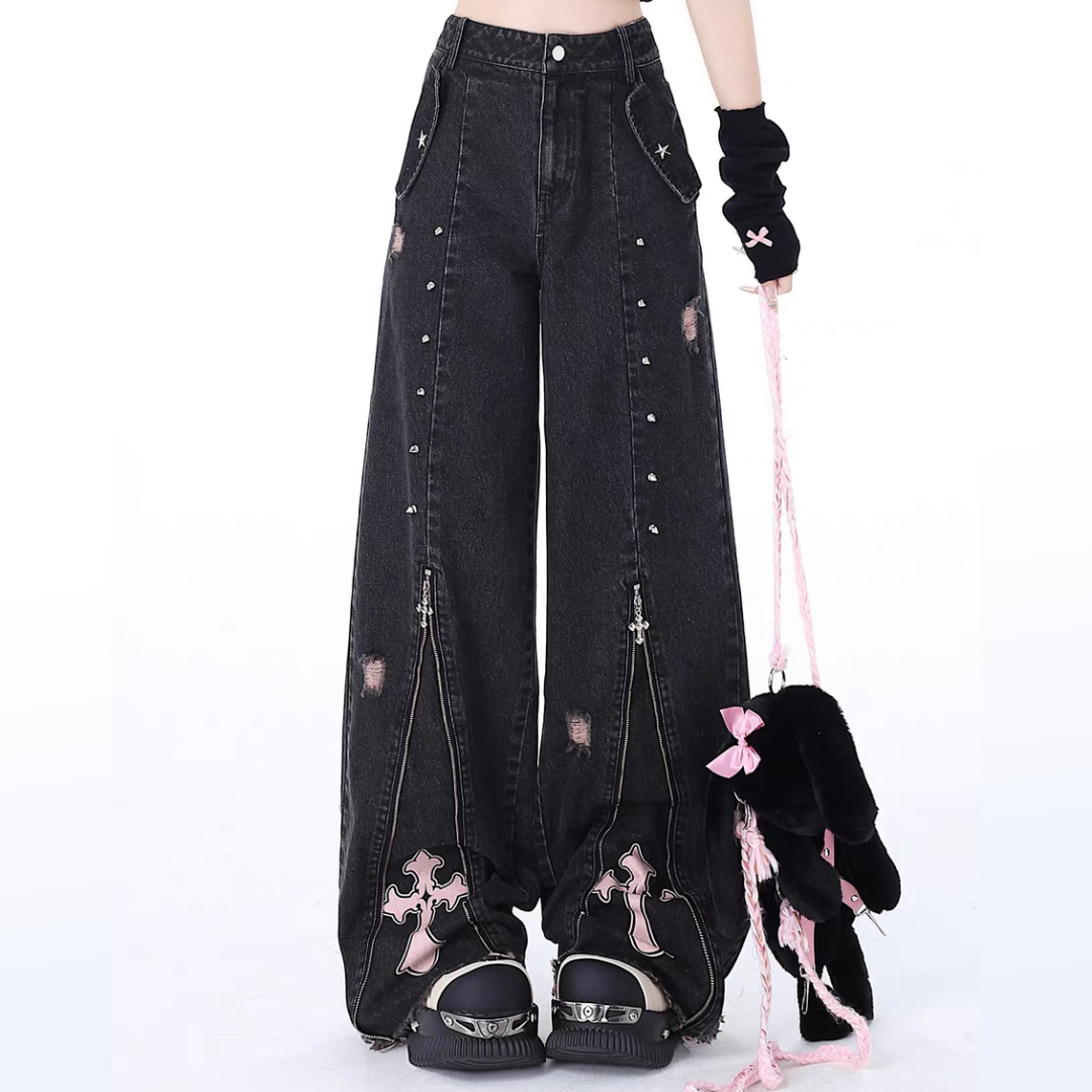 Y2k Baggy jeans | High Waist | Punk