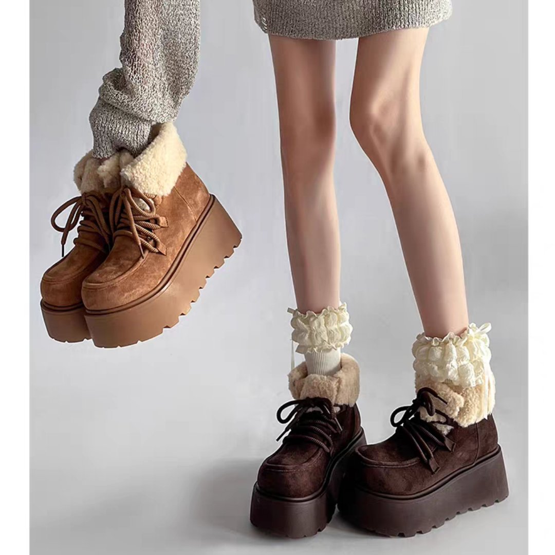 Retro Thick-soled Winter Snow Boots