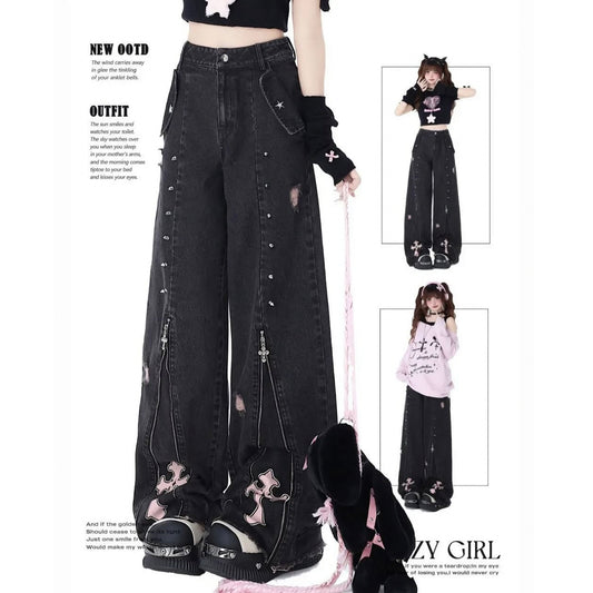 Y2k Baggy jeans | High Waist | Punk