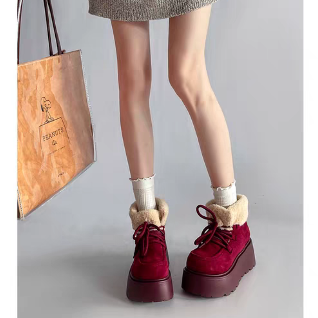 Retro Thick-soled Winter Snow Boots