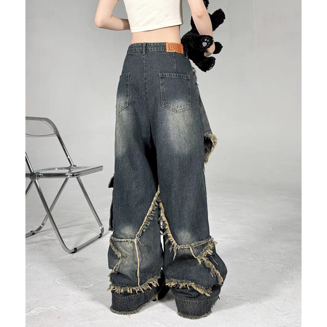 Y2k High Waist | Star wide leg Jeans