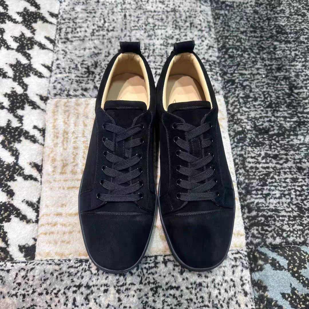 Louboutin-Inspired Red Sole Sneakers